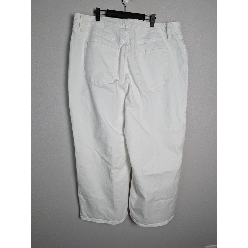 Lane Bryant White High Rise Signature Fit Wide Leg Jeans Plus Size 22 - Picture 3 of 11
